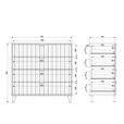 KOMMODE  in 93/90/40 cm  - Kaschmir/Schwarz, Basics, Holzwerkstoff/Metall (93/90/40cm) - Carryhome