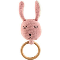 RASSEL PAULINE  - Pink/Naturfarben, Basics, Holz/Textil (10/10cm) - Avelia