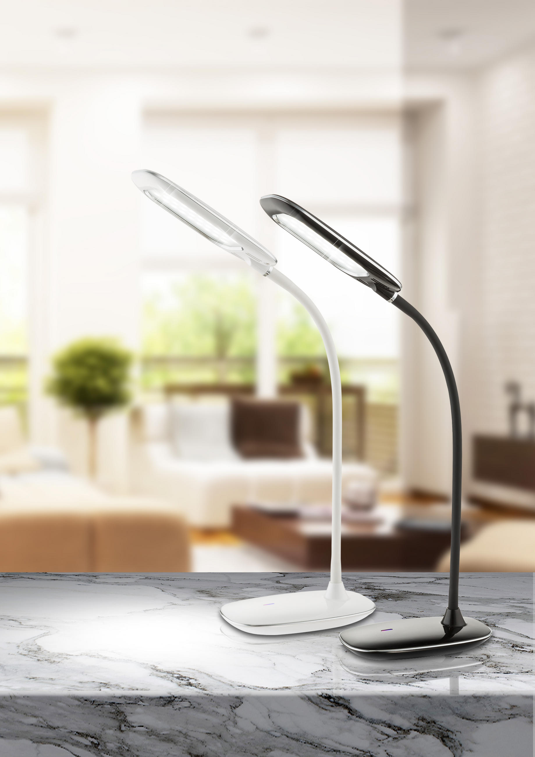 LED-TISCHLEUCHTE 29/9,3/56 cm   - Design, Kunststoff/Metall (29/9,3/56cm) - Globo