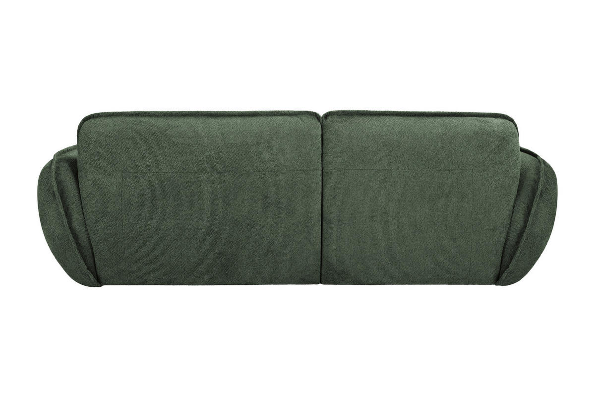 ECKSOFA  Struktur Grün  - Schwarz/Grün, Modern, Kunststoff/Textil (269/184cm) - Trendmanufaktur