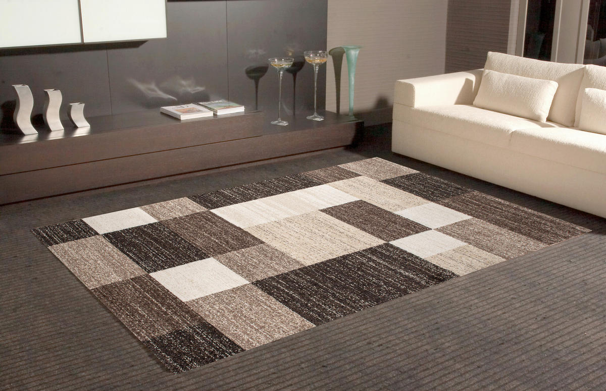 WEBTEPPICH 80/150 cm Gabeh Dunkelbraun, Beige, Hellbraun  - Hellbraun/Dunkelbraun, KONVENTIONELL, Textil (80/150cm) - Novel