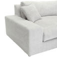 ECKSOFA  Greige Bouclé  - Greige/Schwarz, MODERN, Kunststoff/Textil (255/255cm) - Landscape