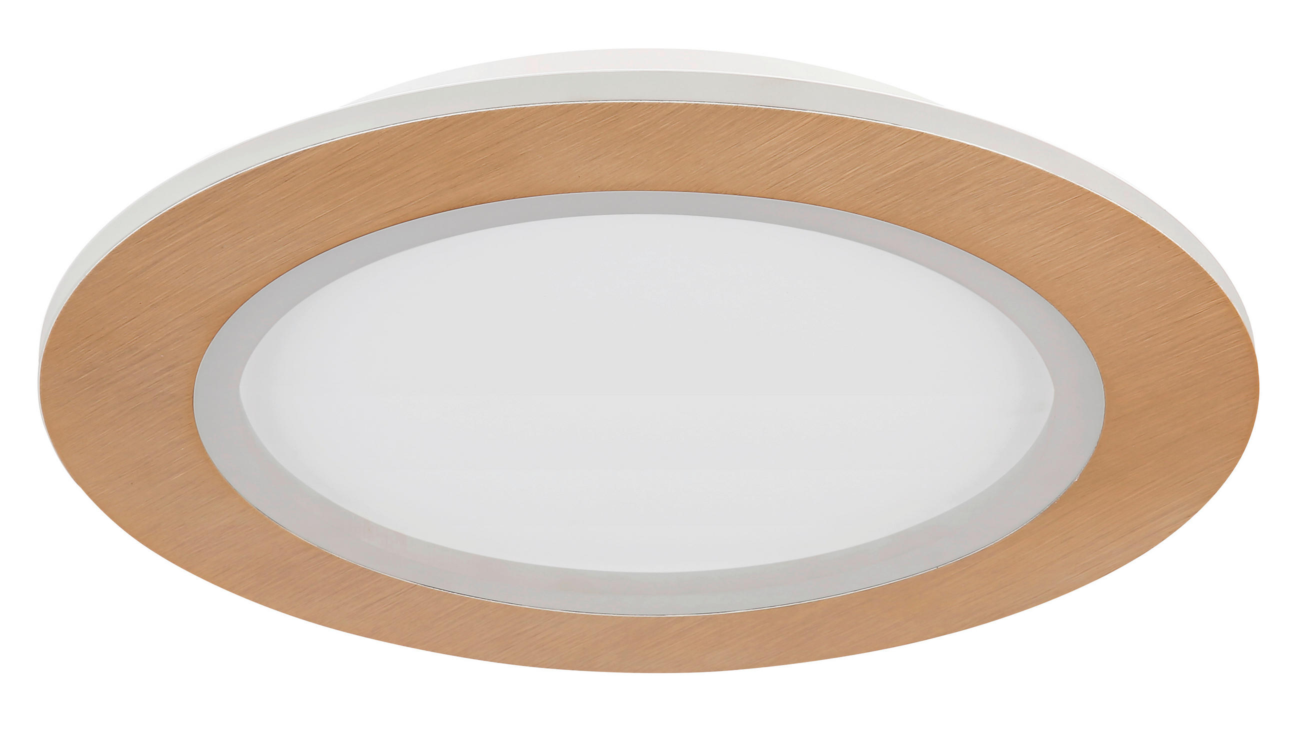 LED-DECKENLEUCHTE 40/5 cm   - Opal/Weiß, Basics, Kunststoff/Metall (40/5cm) - Globo