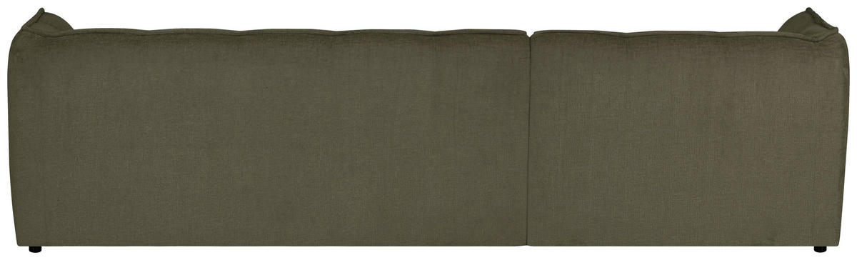 ECKSOFA LIVOLI in Chenille Grün  260/218 cm  - Schwarz/Grün, Design, Textil (260/218cm) - MID.YOU