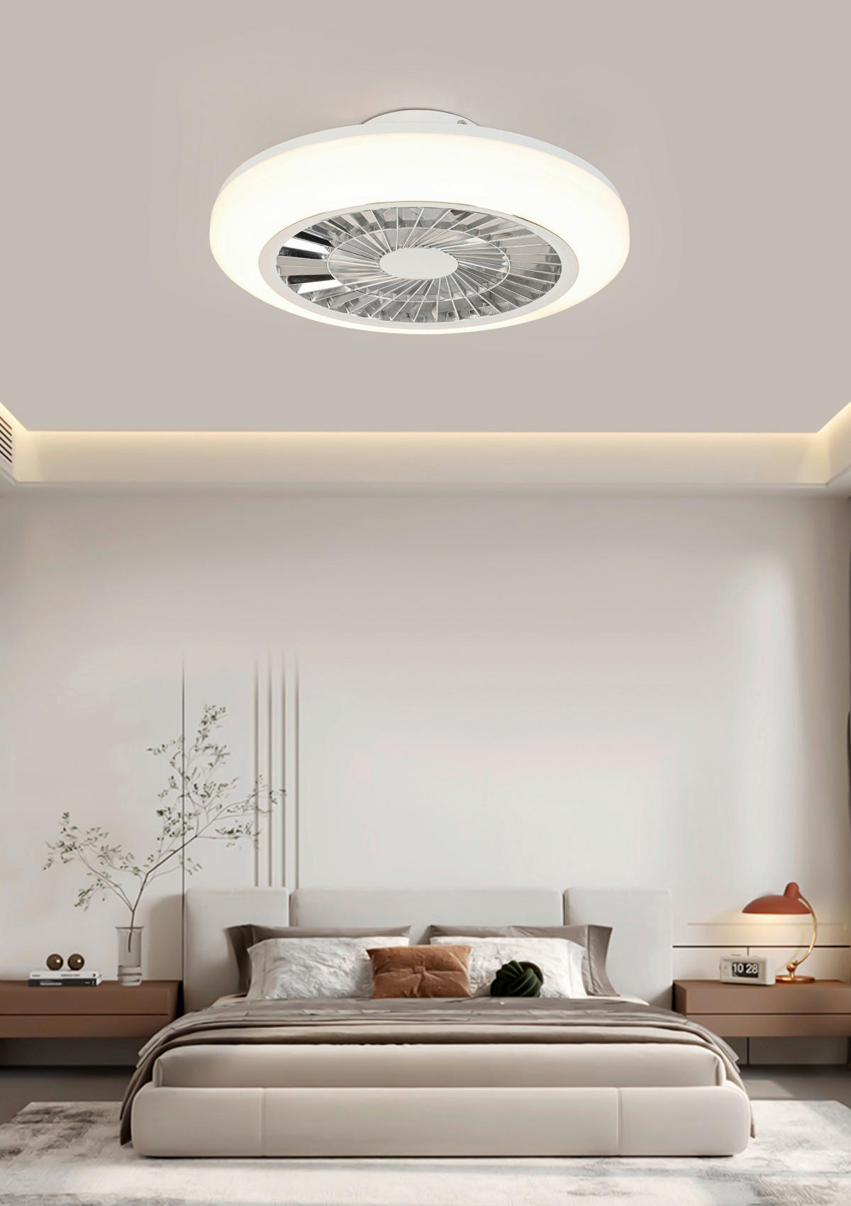 VENTILATOR STROPNI  - bijela/prozirno, Trend, plastika (45/16cm) - Novel