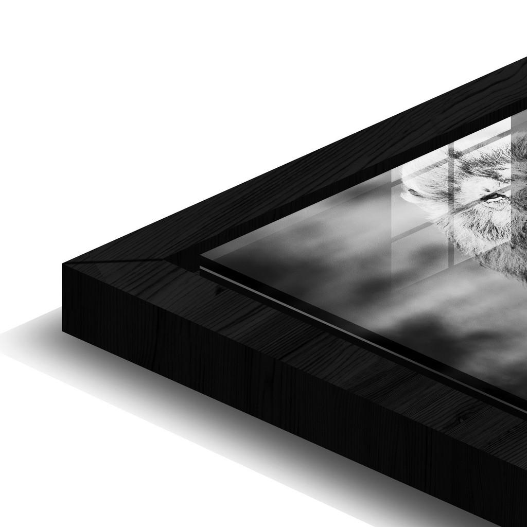 Thumbnail - Wandkraft Bild Wandkraft, Schwarz, Weiß, Kunststoff, rechteckig, 100x100 cm, glänzend, gerahmt, Bilder und Zubehör, Wand...