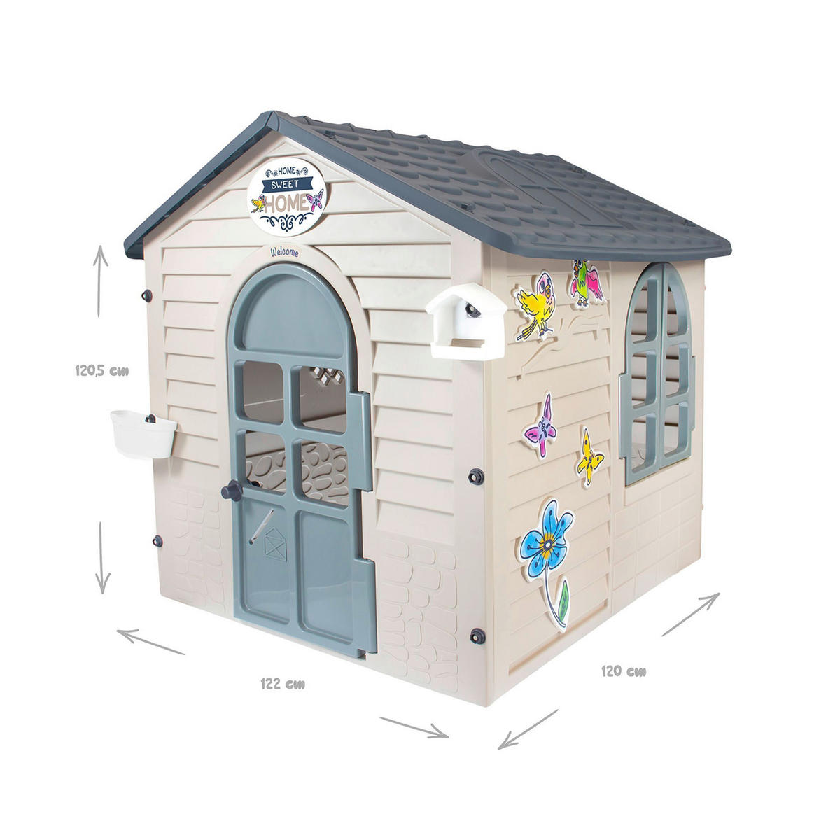 GARTENHAUS - Beige, Basics, Kunststoff (122/120/120,5cm)