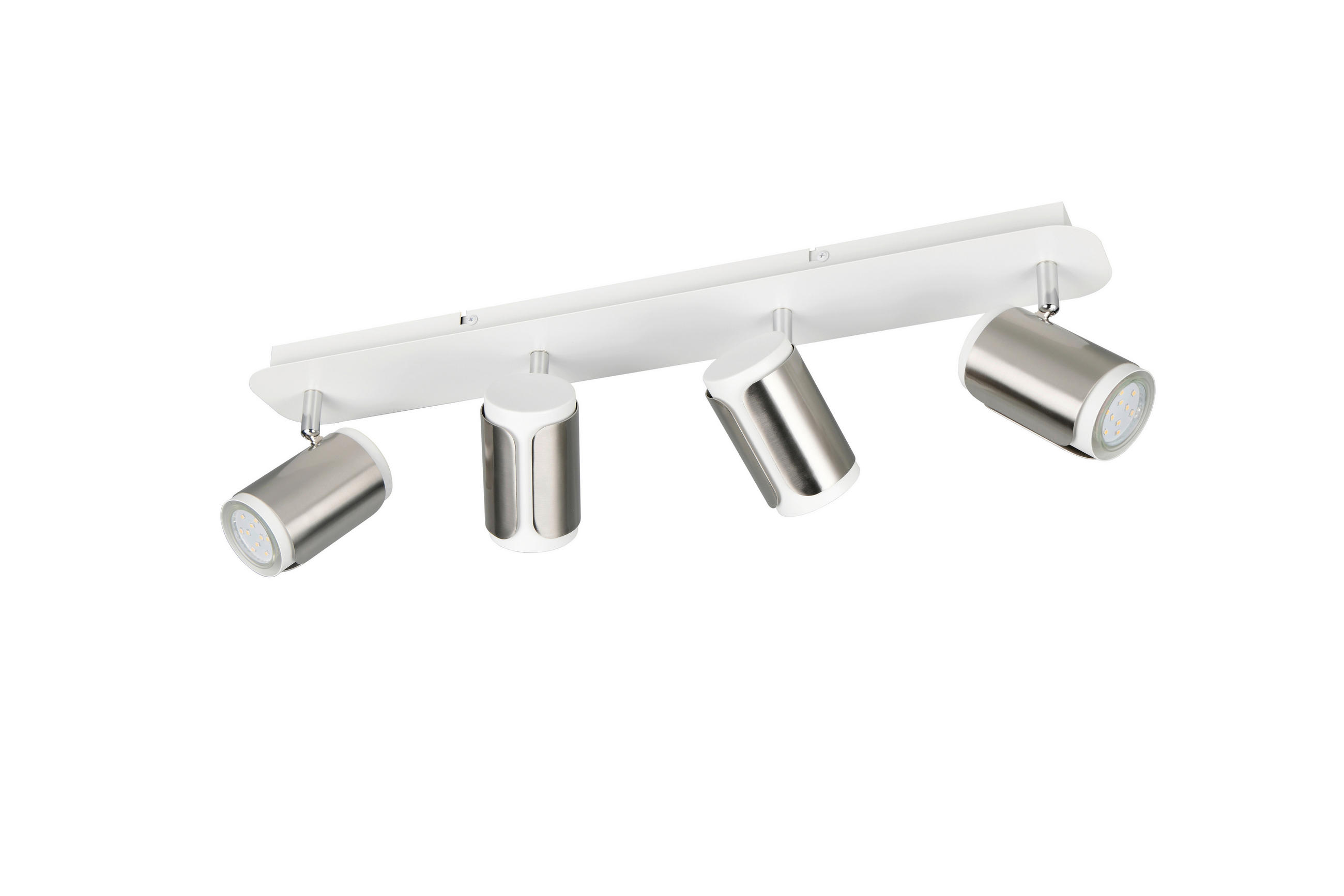 STRAHLER 60/16/12 cm - Weiß/Nickelfarben, KONVENTIONELL, Metall (60/16/12cm) - Trio Leuchten