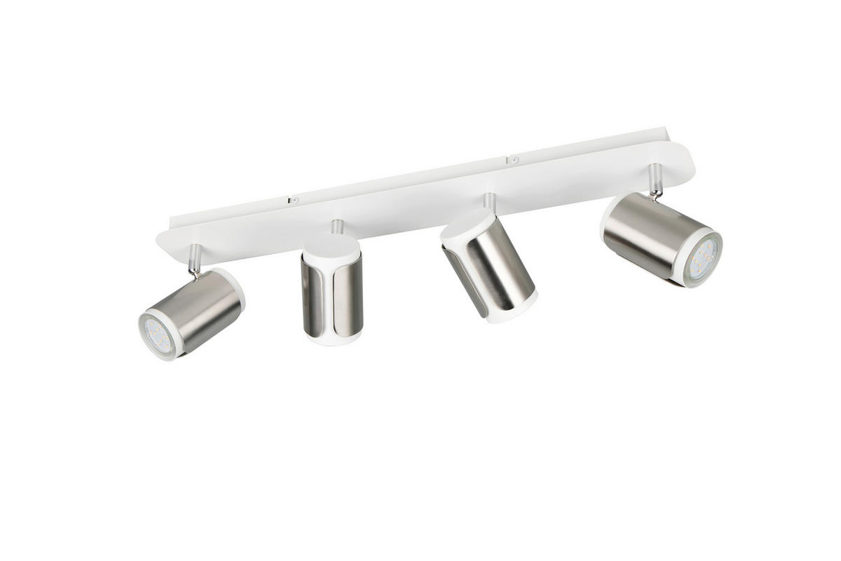 STRAHLER 60/16/12 cm   - Weiß/Nickelfarben, KONVENTIONELL, Metall (60/16/12cm) - Trio Leuchten
