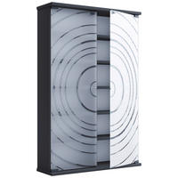 CD-REGAL - Anthrazit, Design, Glas/Holzwerkstoff (60/92/18cm) - MID.YOU