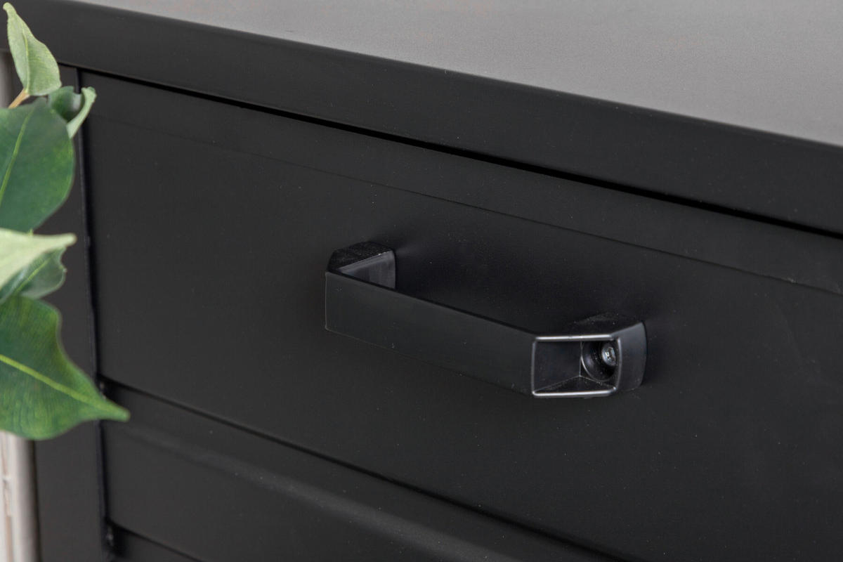 KUDDBOX - svart, Modern, metall/textil (130/60/60cm) - Gardenson