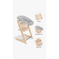 HOCHSTUHL-SET Tripp Trapp Bundles  - Naturfarben, Basics, Holz (87/65/46cm) - Stokke