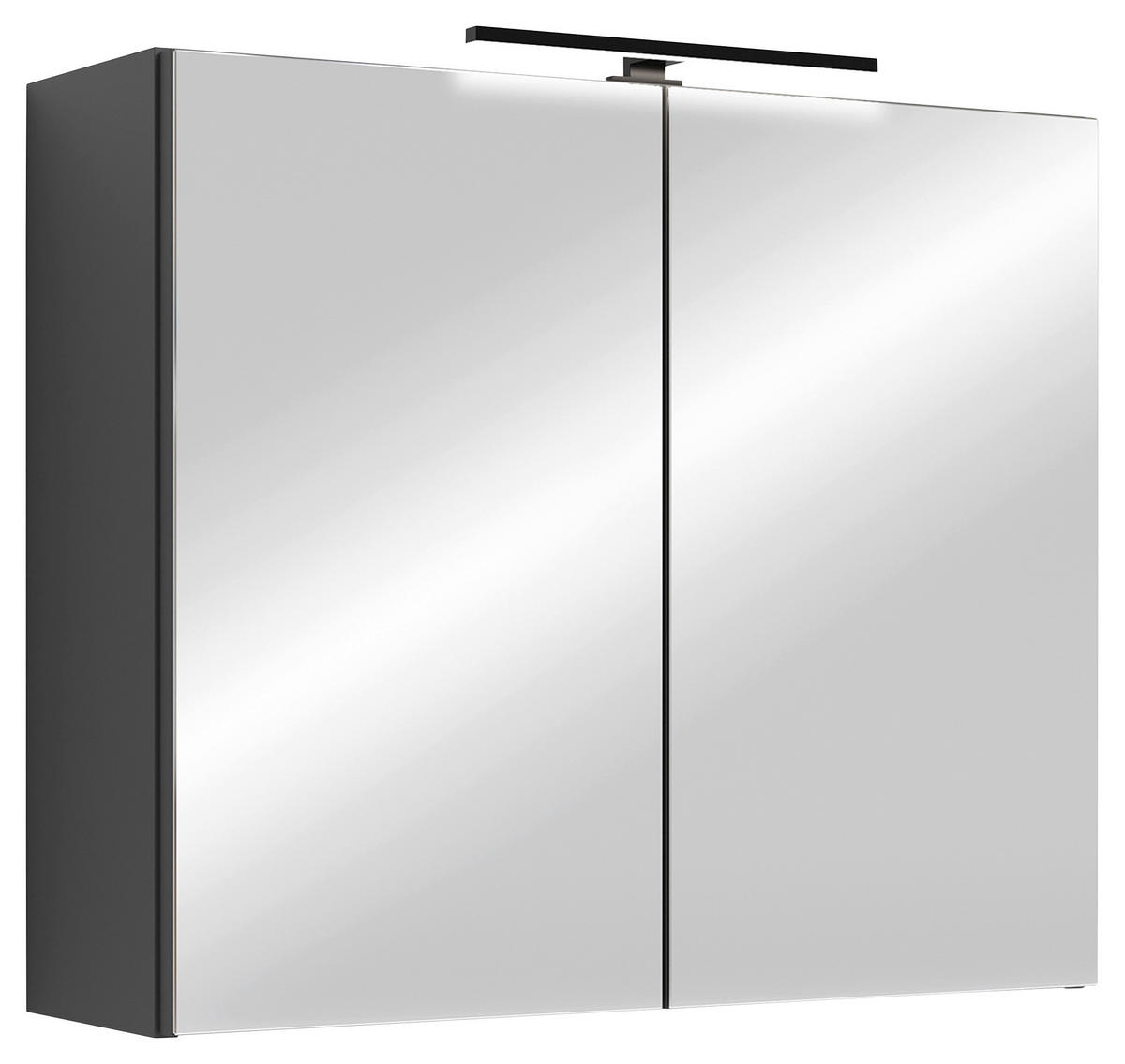 SPIEGELSCHRANK 70/60/20 cm  - Anthrazit, MODERN, Glas/Holzwerkstoff (70/60/20cm) - MID.YOU