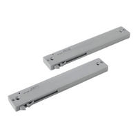 TÜRDÄMPFER 22/1,5/4 cm 2-teilig Hellgrau  - Hellgrau, Kunststoff (22/1,5/4cm) - Carryhome