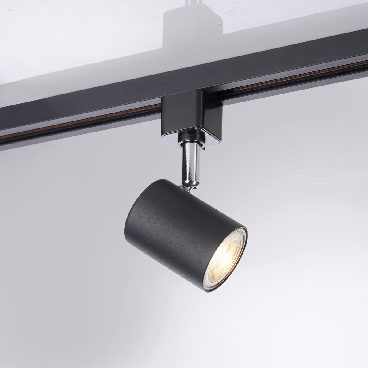 SCHIENENSYSTEM-STRAHLER Tarik   - Schwarz, Basics, Kunststoff/Metall