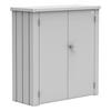 GERÄTESCHRANK 132/140/57 cm  - Silberfarben, Design, Metall (132/140/57cm) - Biohort