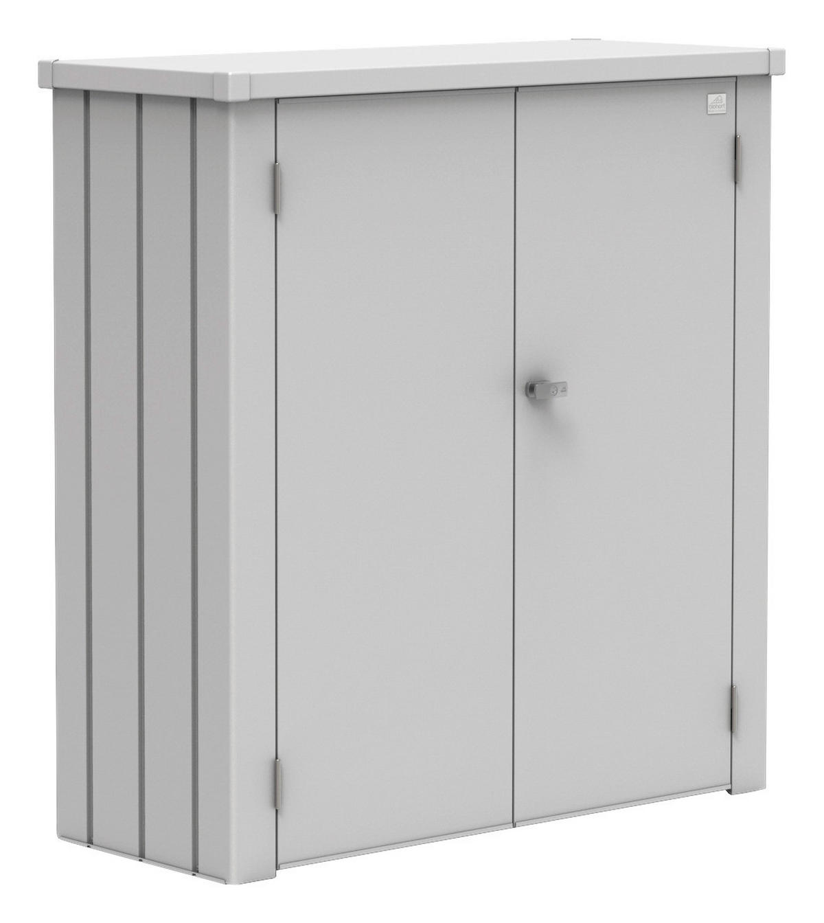 GERÄTESCHRANK - Silberfarben, Design, Metall (132/140/57cm) - Biohort