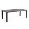 GARTENTISCH 220/100/75 cm Metall, Kunststoff Grau rechteckig  - Anthrazit/Grau, Basics, Kunststoff/Metall (220/100/75cm) - Tierra Outdoor