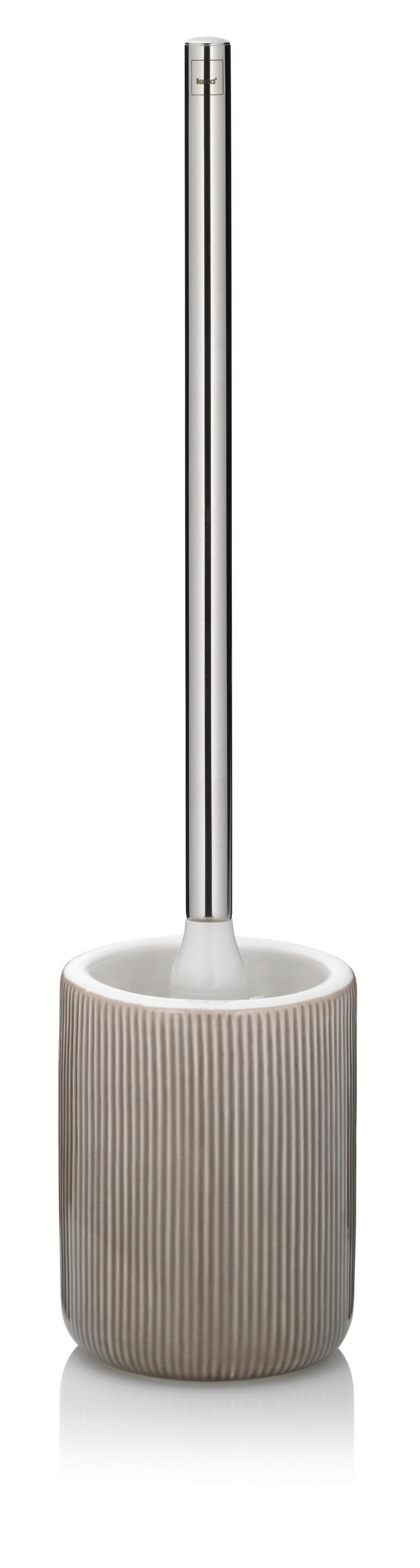 WC-BÜRSTENGARNITUR in Metall  Kunststoff   - Grau, Basics, Keramik/Kunststoff (10/45cm) - Kela