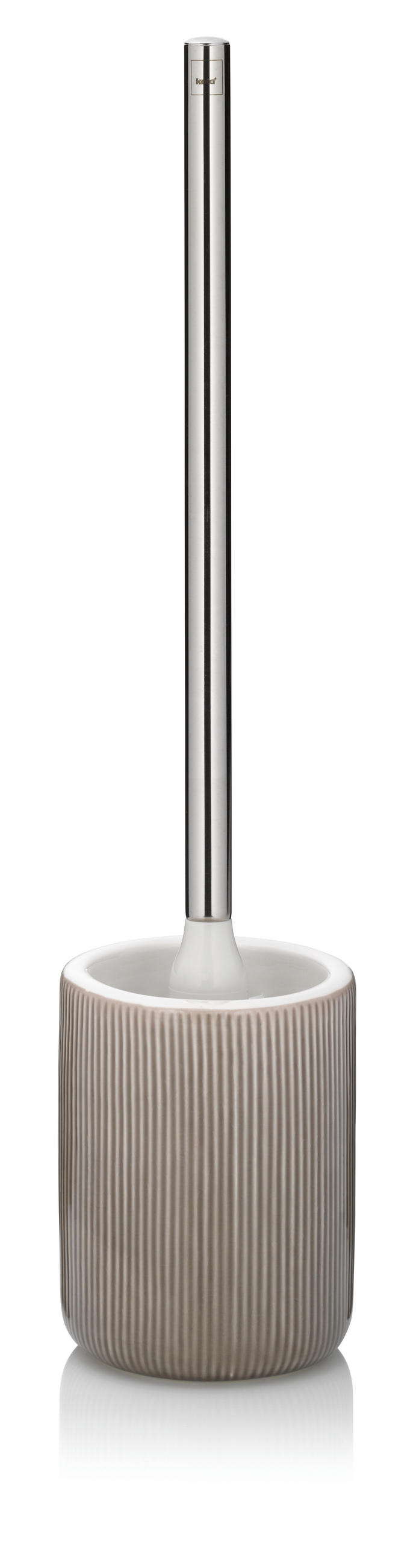 WC-BÜRSTENGARNITUR in Metall  Kunststoff   - Grau, Basics, Keramik/Kunststoff (10/45cm) - Kela