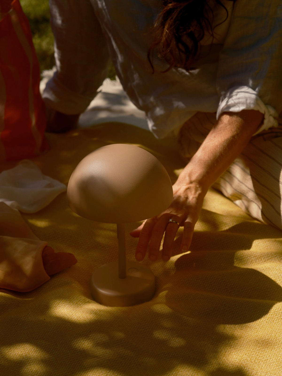 AKKU-TISCHLEUCHTE 16/25 cm   - Braun, Design, Metall (16/25cm) - Nordlux