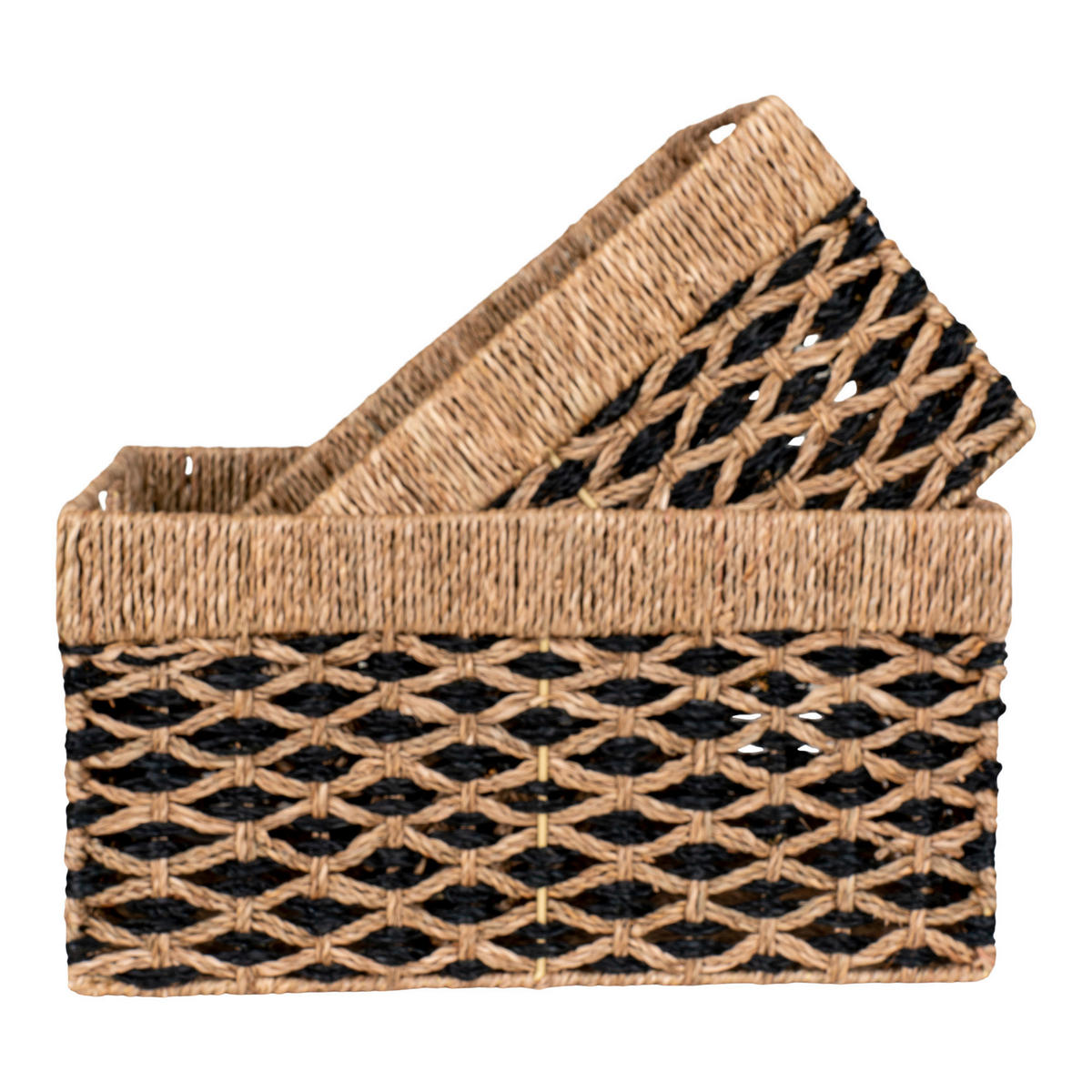 KORBSET - Schwarz/Braun, Design, Holz