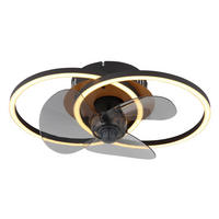 DECKENVENTILATOR - Schwarz/Grau, Design, Kunststoff/Metall (42/28/14,4cm) - Globo