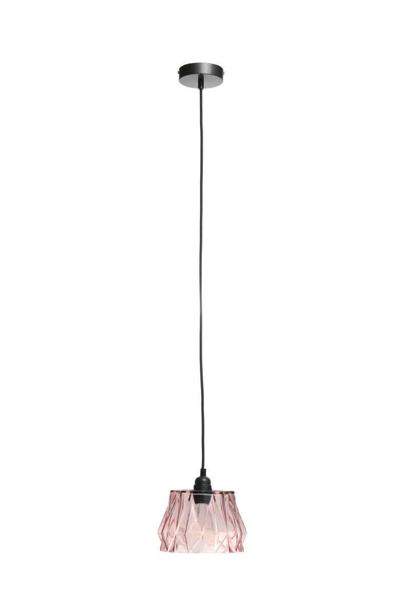 HÄNGELEUCHTE 19/19/100 cm   - Rosa, Trend, Glas (19/19/100cm) - Kayoom