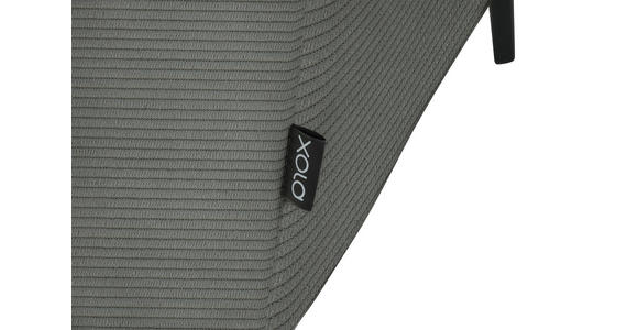 ECKSOFA in Feincord Hellgrau 205/280 cm - Hellgrau/Schwarz, Design, Textil/Metall (205/280cm) - Xora