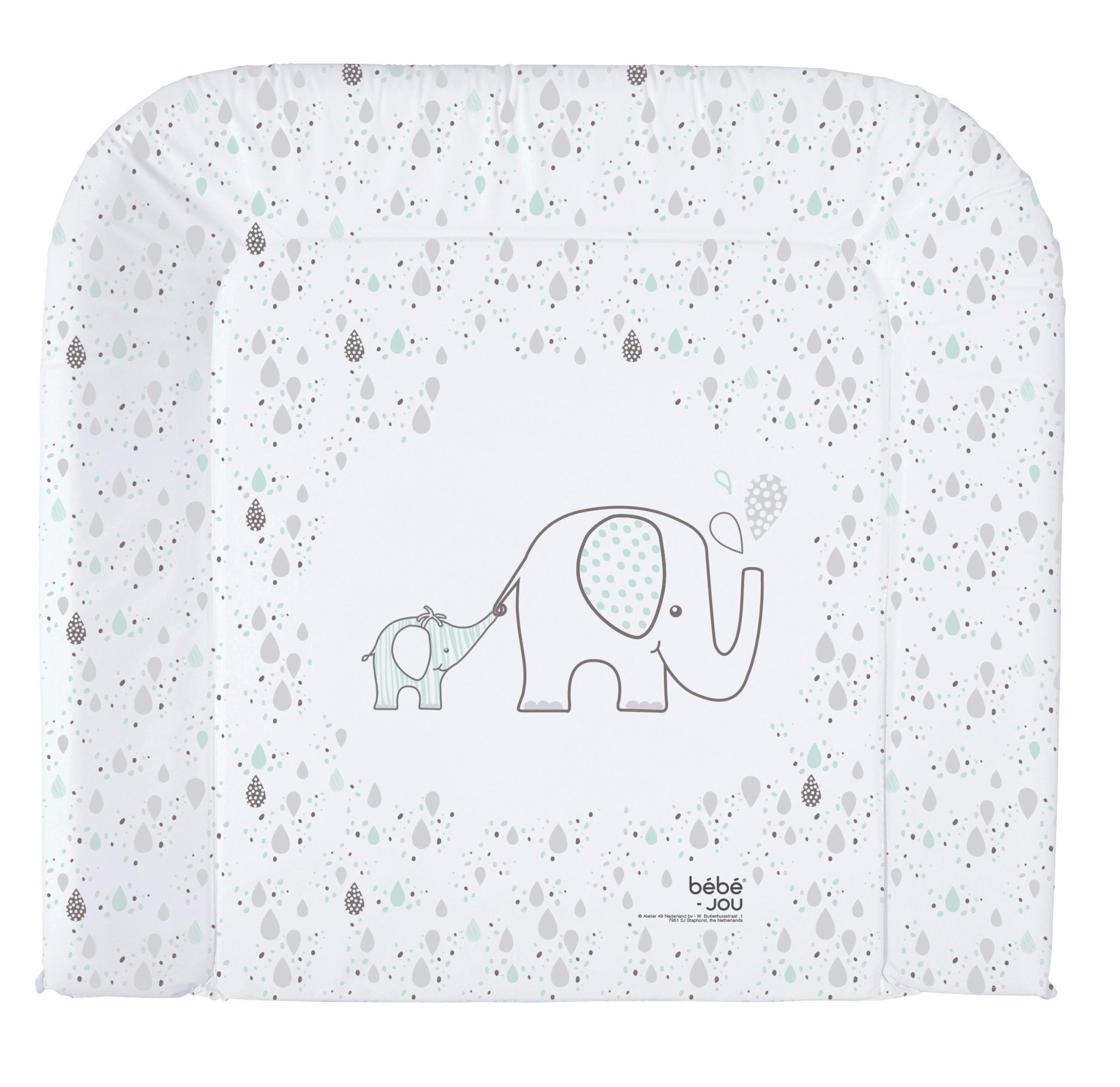 WICKELAUFLAGE  72/77/6.5 cm  - Grau, Basics, Kunststoff (72/77/6.5cm) - Bebe Jou