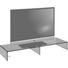 TV-AUFSATZ Glas Grau - Grau, Design, Glas (110/14/35cm) - BOXXX