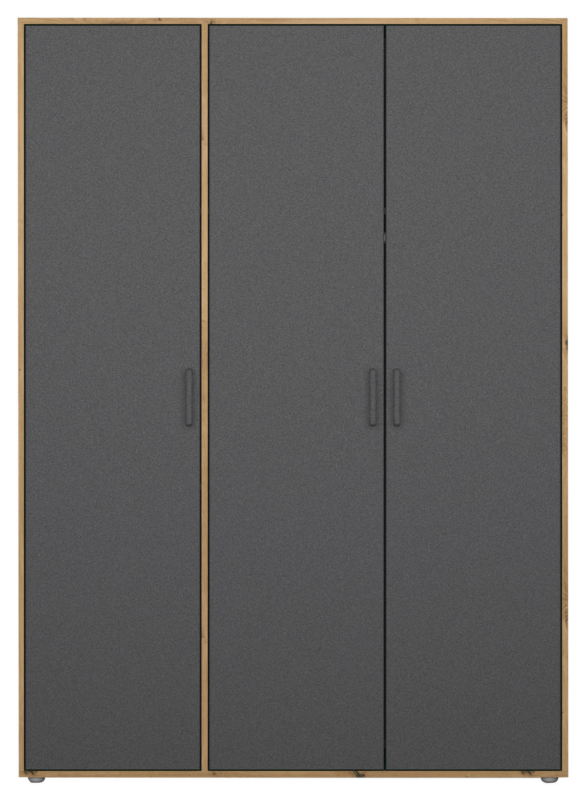 DREHTÜRENSCHRANK in Grau, Eiche Artisan  - Eiche Artisan/Grau, Modern, Holzwerkstoff/Kunststoff (140/194/53cm) - Rauch Möbel