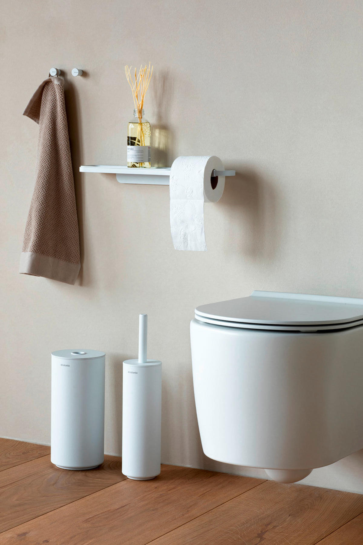 TOILETTENPAPIERHALTER - Weiß, Basics, Metall (42.1/4.4/8.9cm) - Brabantia