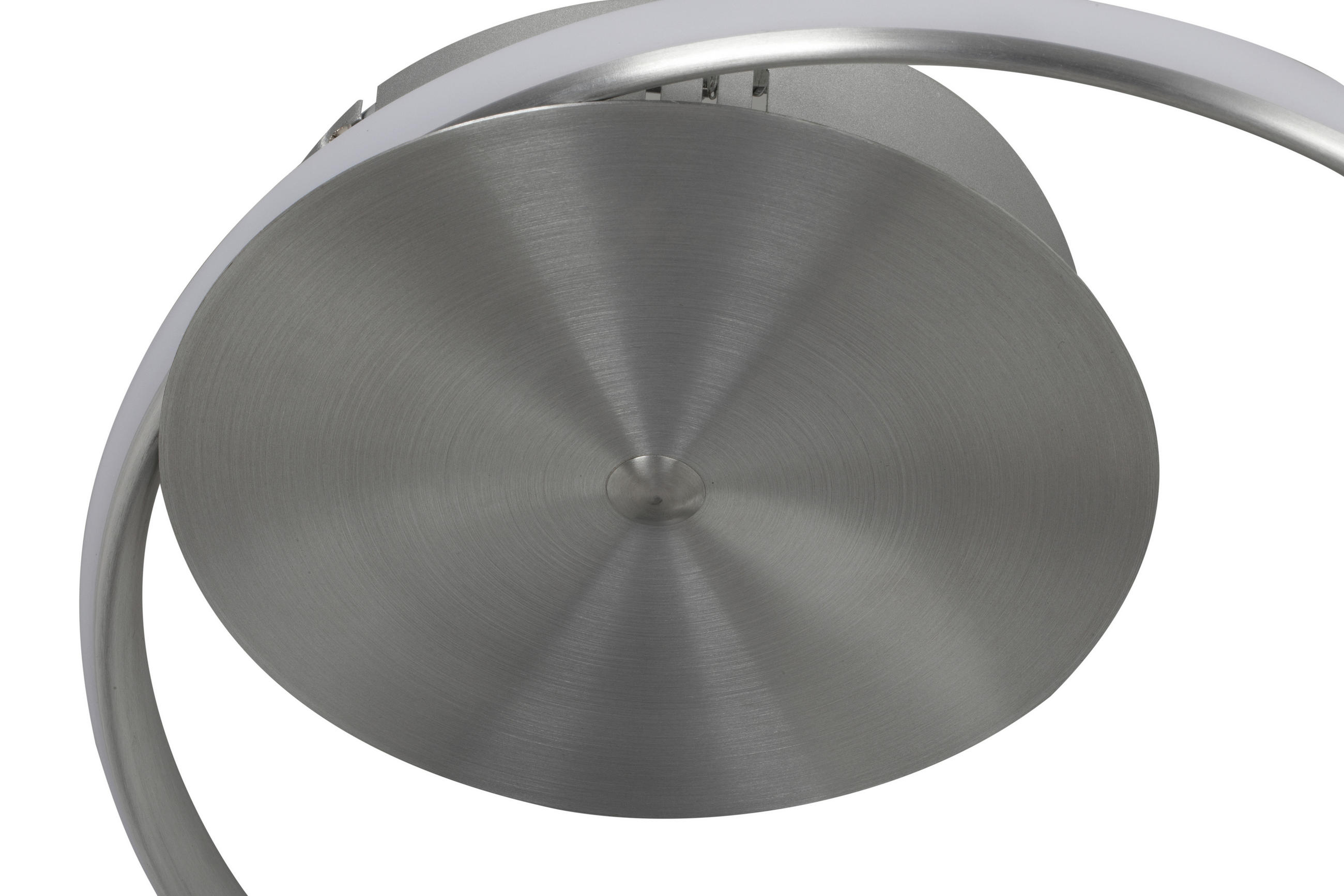 LED MENNYEZETI LÁMPA - ezüst/fehér, Design, műanyag/fém (56/24cm) - Ambiente