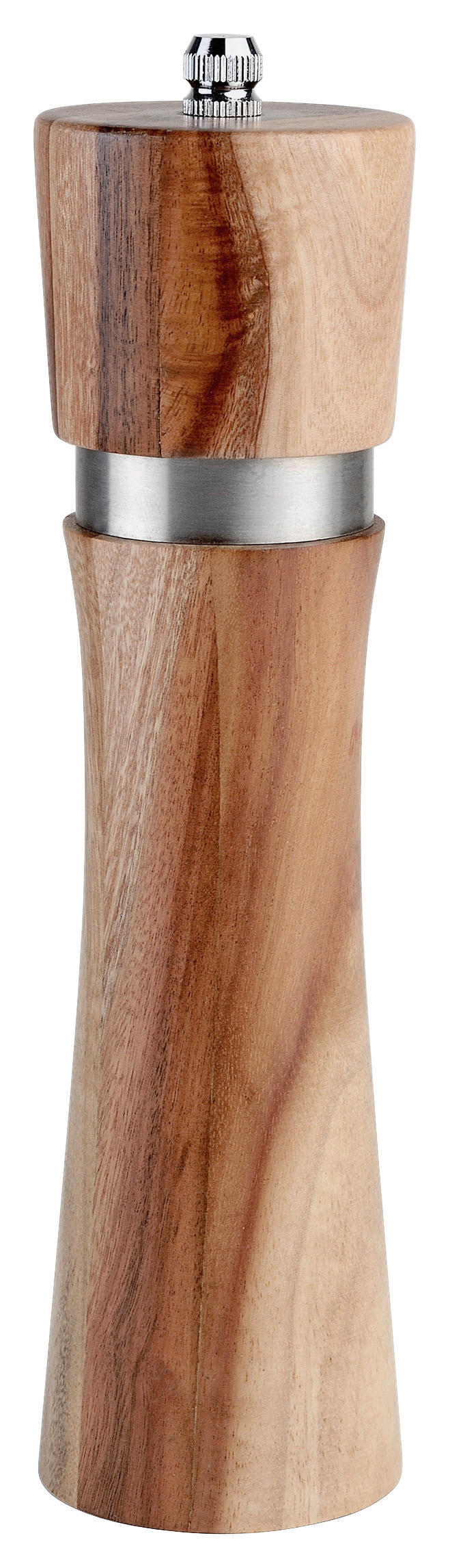 SALZ- ODER PFEFFERMÜHLE Lifestyle  - Akaziefarben, Basics, Keramik/Holz (5,5/21cm) - Justinus