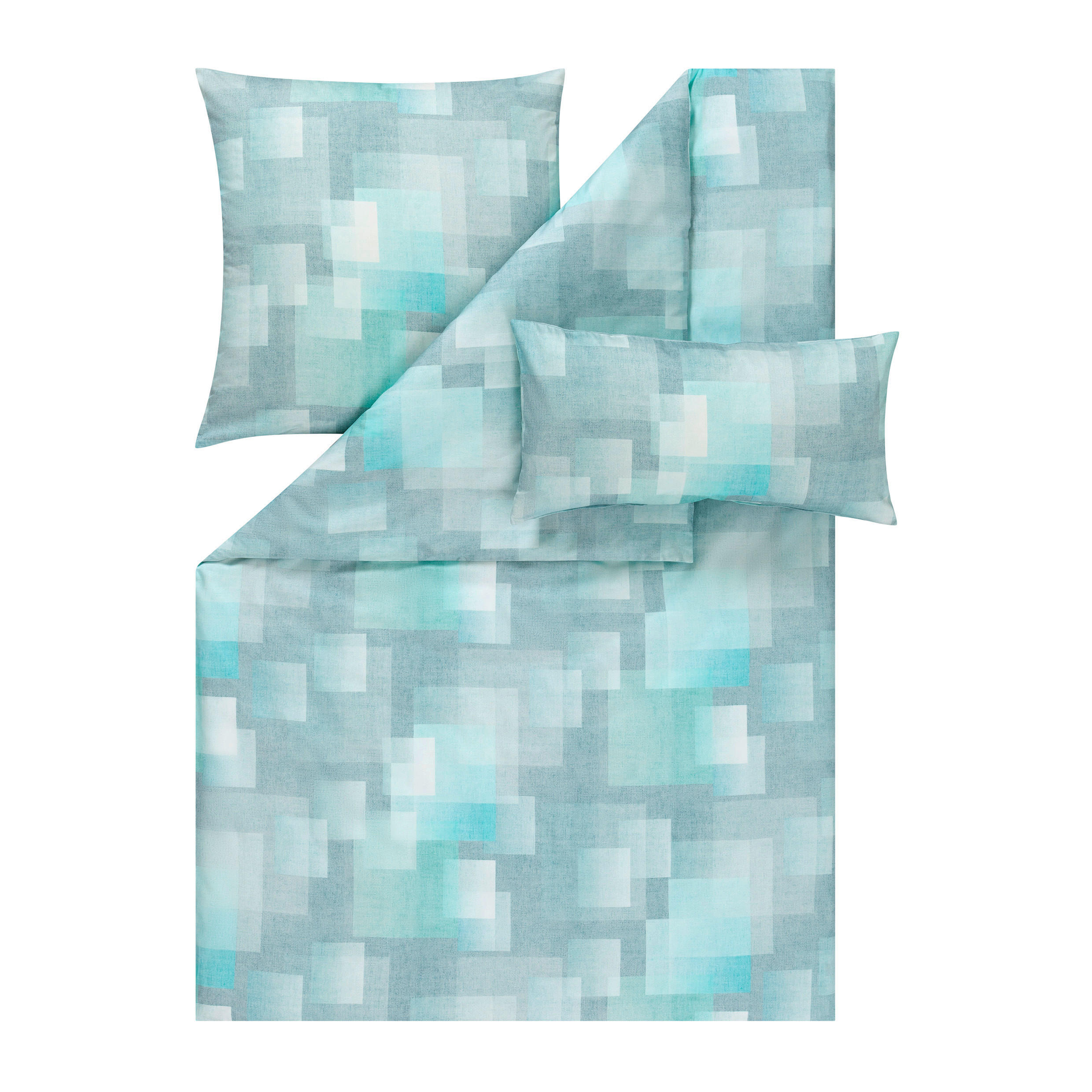BETTWÄSCHE Atelier Makosatin 135/200 cm  - Mintgrün, Design, Textil (135/200cm) - Estella