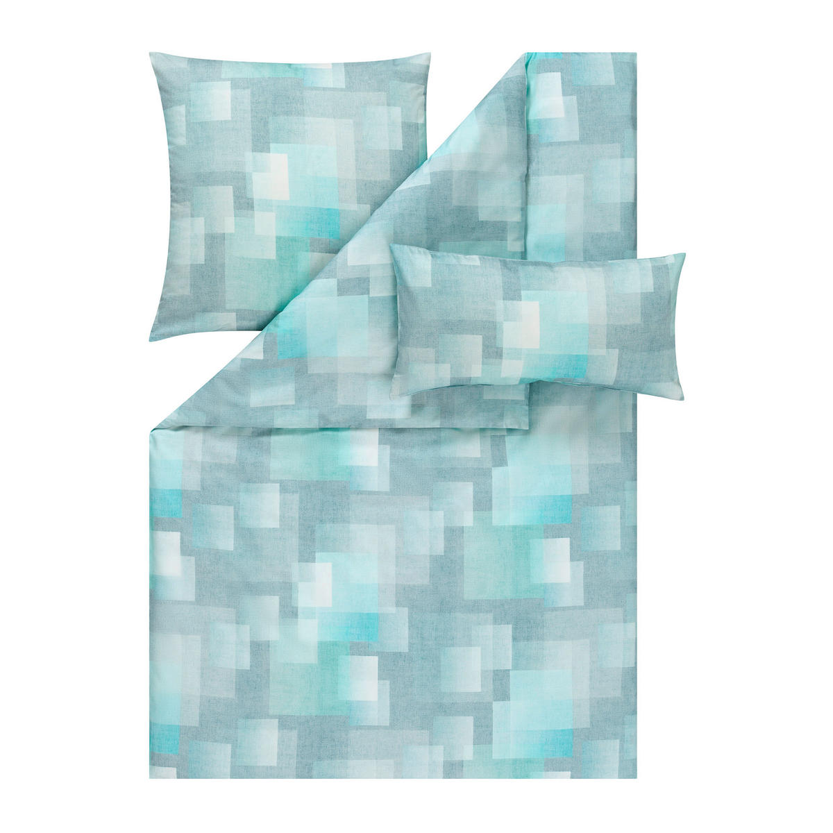 BETTWÄSCHE Atelier Makosatin 135/200 cm  - Mintgrün, Design, Textil (135/200cm) - Estella