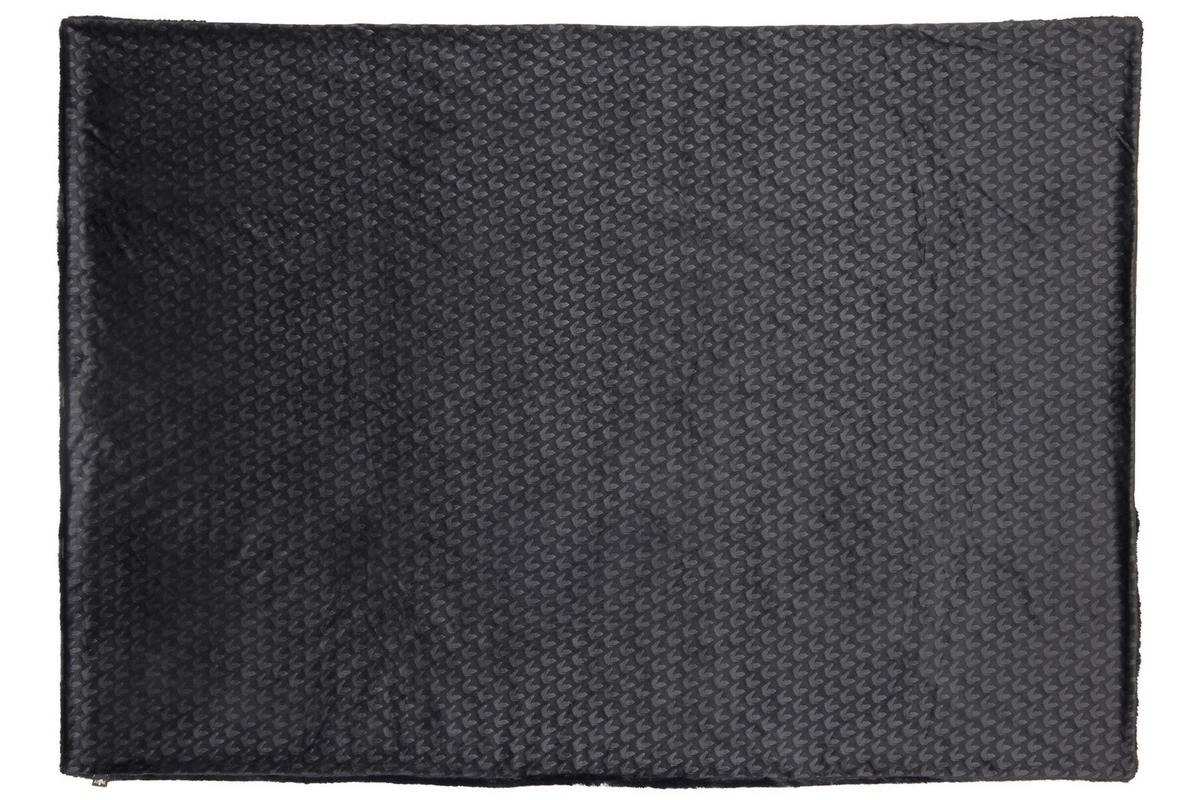 FELLDECKE Marcel.Remus.Design-Felantix schwarz 140/200 cm  - Schwarz, Design, Textil (140/200cm)