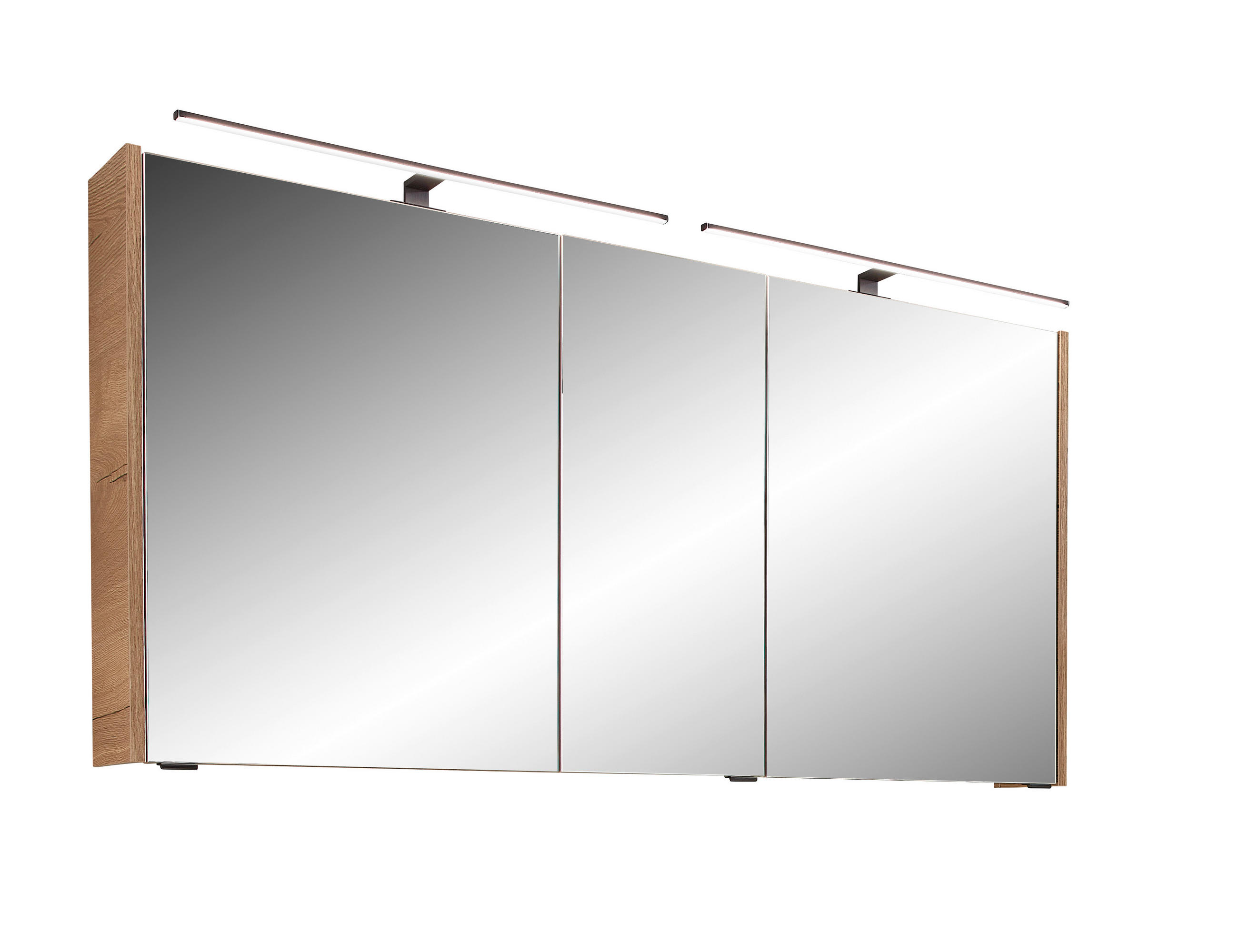 SPIEGELSCHRANK 133,2/70,3/17,5 cm  - Eichefarben, Design, Glas/Holzwerkstoff (133,2/70,3/17,5cm) - Sadena