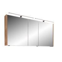 SPIEGELSCHRANK 133,2/70,3/17,5 cm  - Eichefarben, Design, Glas/Holzwerkstoff (133,2/70,3/17,5cm) - Sadena