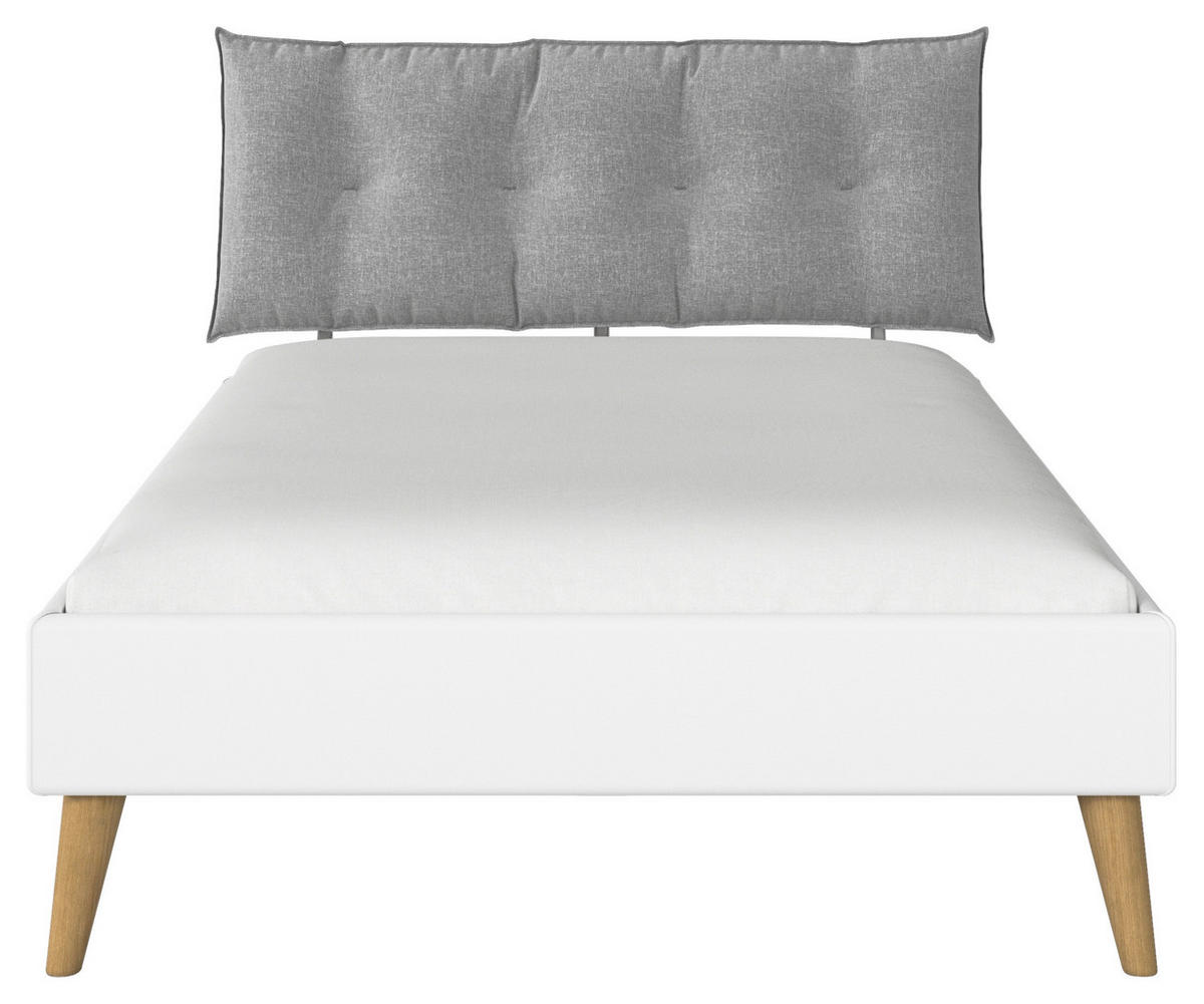 BETT 140/200 cm  in Weiß  - Wildeiche/Weiß, Design, Holz/Holzwerkstoff (140/200cm) - Carryhome