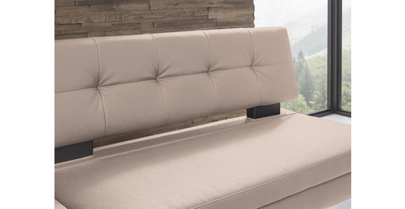 ECKBANK 158/200 cm  in Creme  - Creme/Schwarz, Design, Textil/Metall (158/200cm) - Dieter Knoll