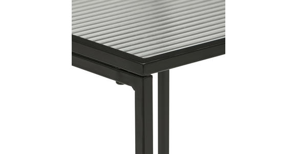 BEISTELLTISCH 30/30/70 cm Schwarz rechteckig - Schwarz, Basics, Glas/Metall (30/30/70cm) - Xora