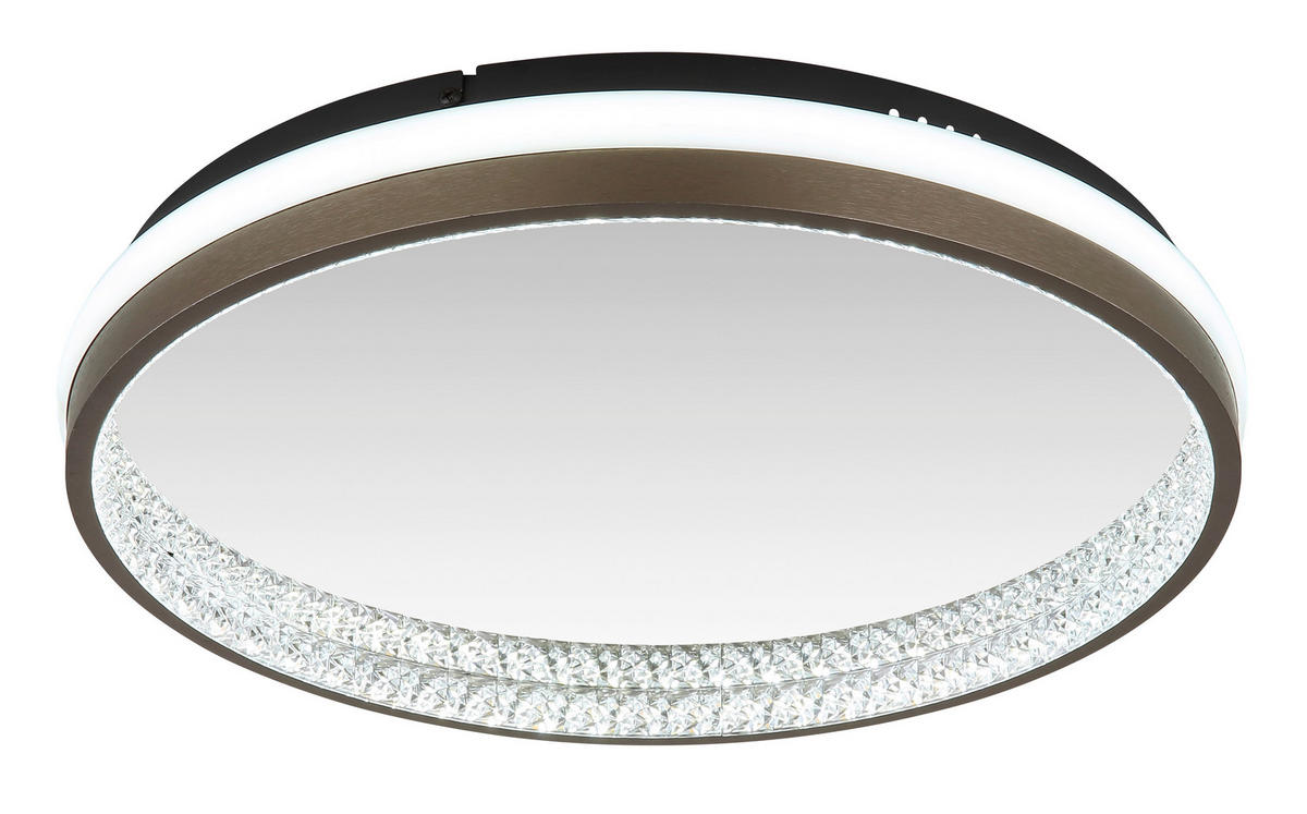 STROPNÍ LED SVÍTIDLO, 39,7/6 cm  - bílá/černá, Konvenční, kov/plast (39,7/6cm) - Globo