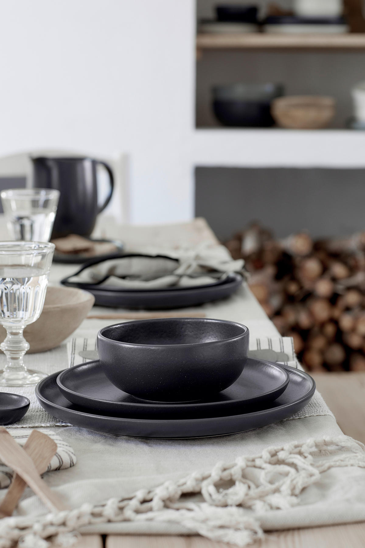 KRUG    - Anthrazit, Basics, Keramik (20/18/14cm) - Costa Nova