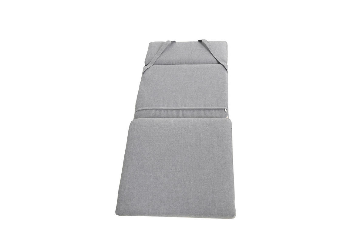 GARTENSESSEL Aluminium Grau  - Grau, Design, Textil/Metall (56,5/105/69,5cm) - Ambia Garden