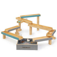 WASSERBAHN  - Petrol/Naturfarben, Basics, Holz - MUDDY BUDDY