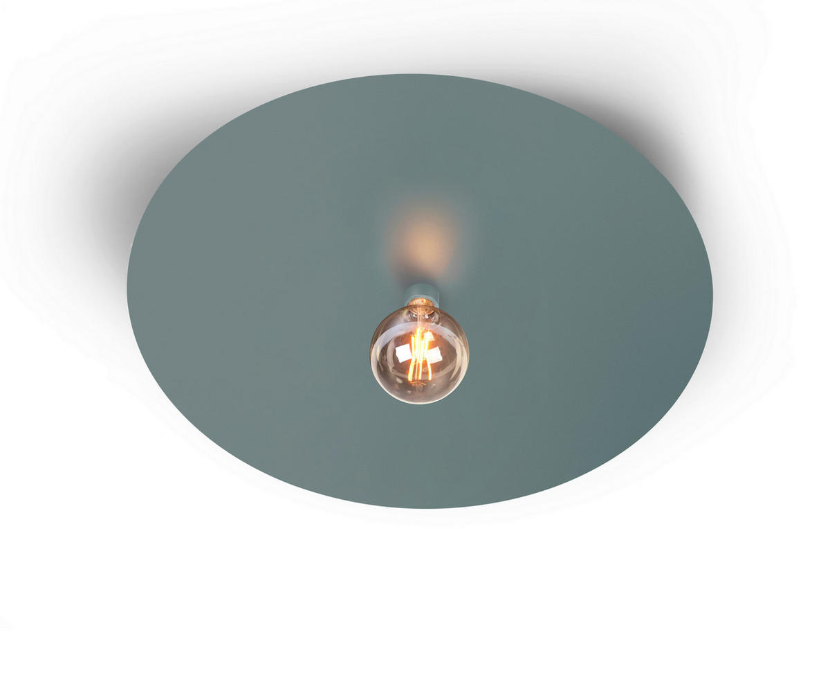 DECKENLEUCHTE Chio 54/6,5 cm   - Salbeigrün, Basics, Metall (54/6,5cm) - BOPP