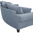 BIGSOFA in Flachgewebe Blau  - Blau/Schwarz, KONVENTIONELL, Holz/Textil (290/78/115cm) - Carryhome