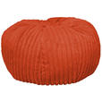 POUF Cord 60/30/60 cm  - Rostfarben, Design, Textil (60/30/60cm) - Carryhome